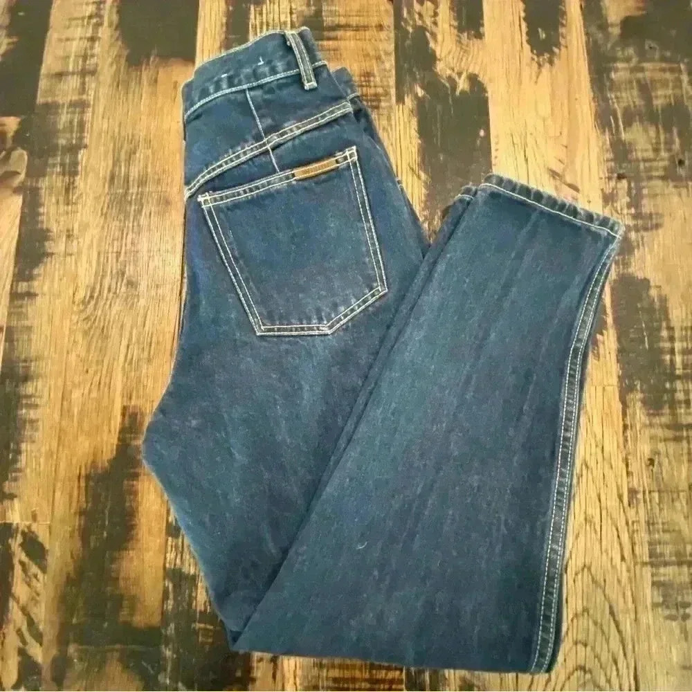 Vintage 80s PS Gitano Tapered Leg Dark Wash Mom Jeans size 10 short